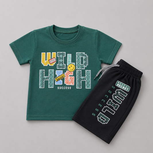 Wild High Graphic Shorts Summer Set