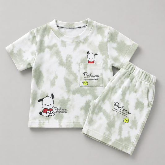 Pochacca Tie Dye Casual Kids Set