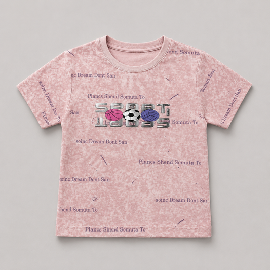 Sport Icons Graphic Casual T-Shirt
