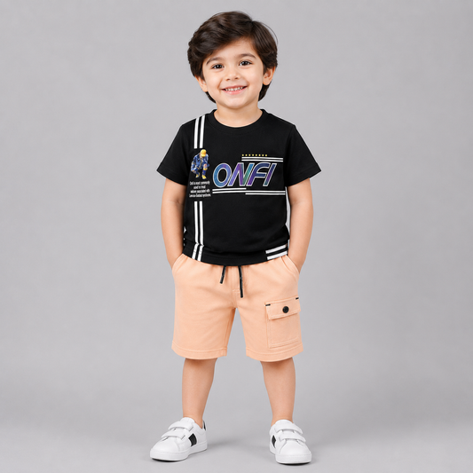 ONFI Streetwear Boys Cargo Shorts Set
