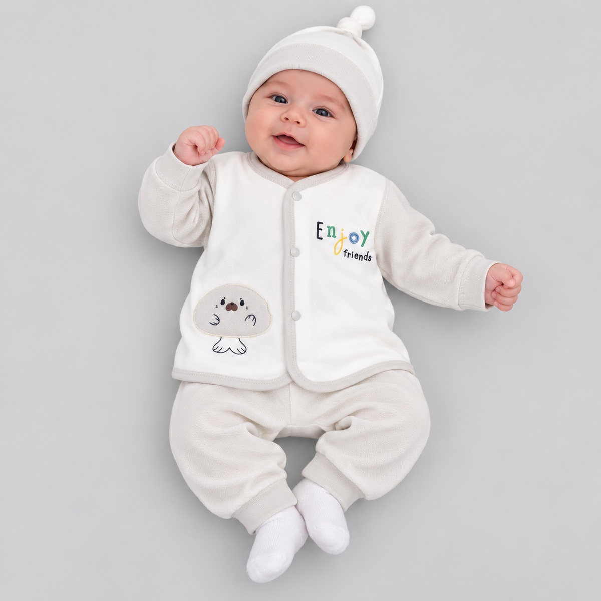 Cute Seal Baby Winter 2-Piece Suit