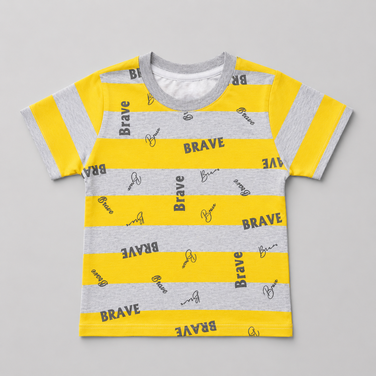 Brave Striped Boys Casual T-Shirt