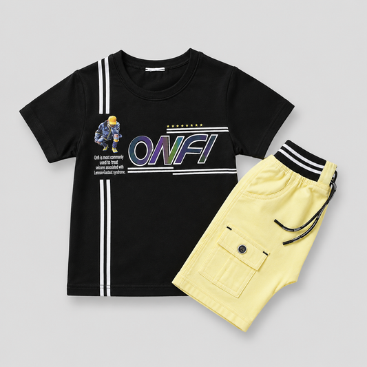 ONFI Streetwear Boys Cargo Shorts Set