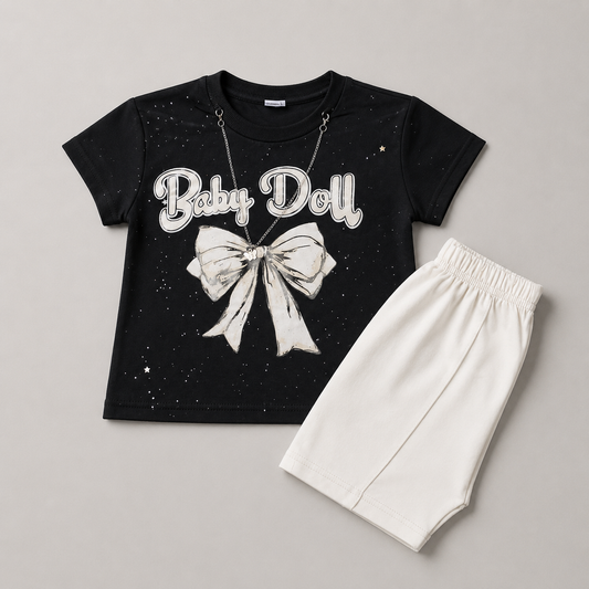 Baby Doll Bow Girls Summer Set