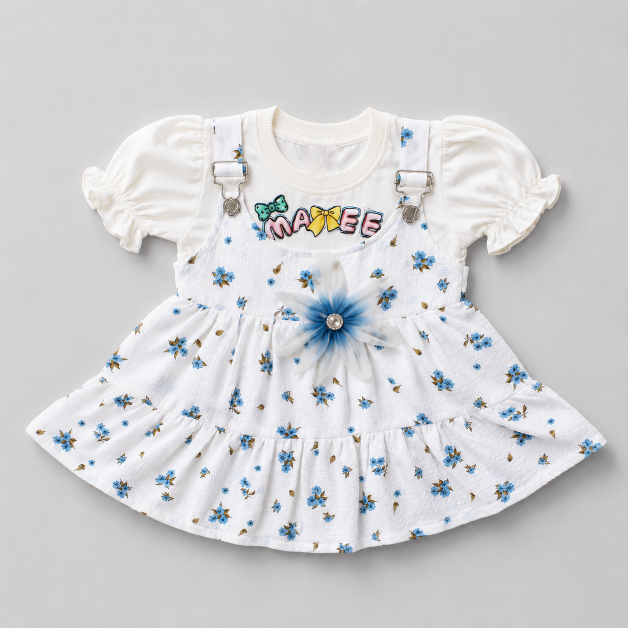 Elegant Girls Floral Layered Co-Ord Set