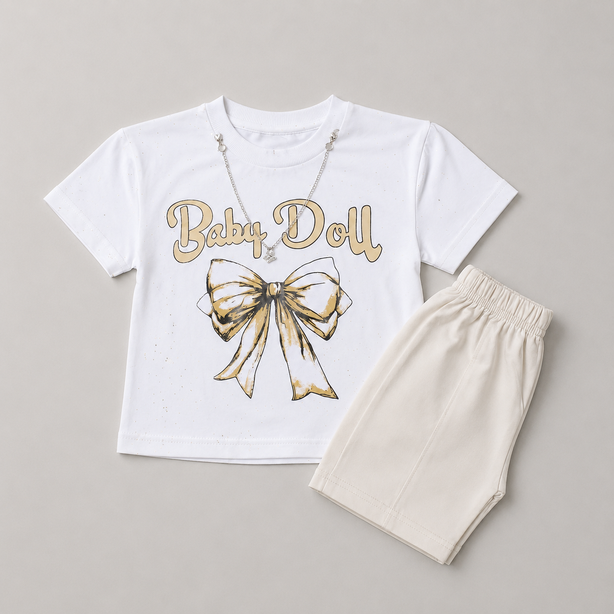 Baby Doll Bow Girls Summer Set