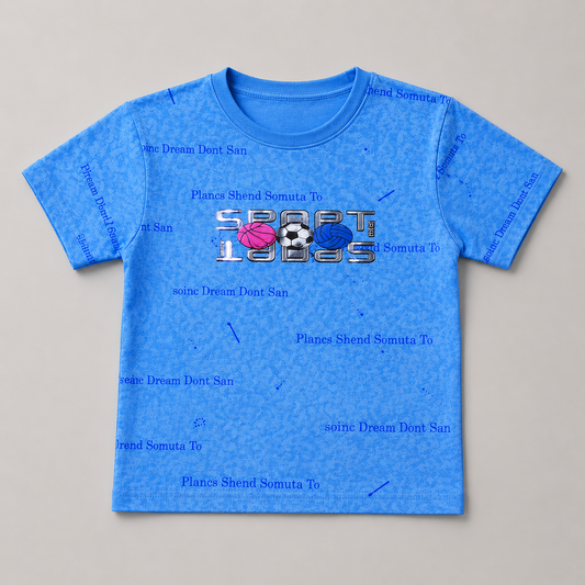 Sport Icons Graphic Casual T-Shirt
