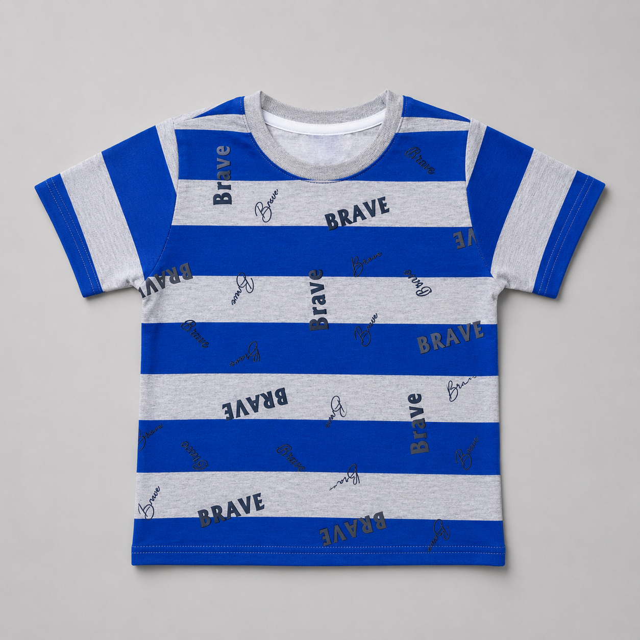 Brave Striped Boys Casual T-Shirt