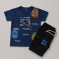 Sporty Street Boys Cargo Shorts Set