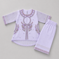 Luxury Floral Embroidered Girls Eastern Set
