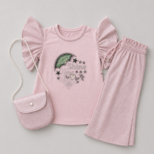 Shine Sparkle Party Girls Palazzo Set