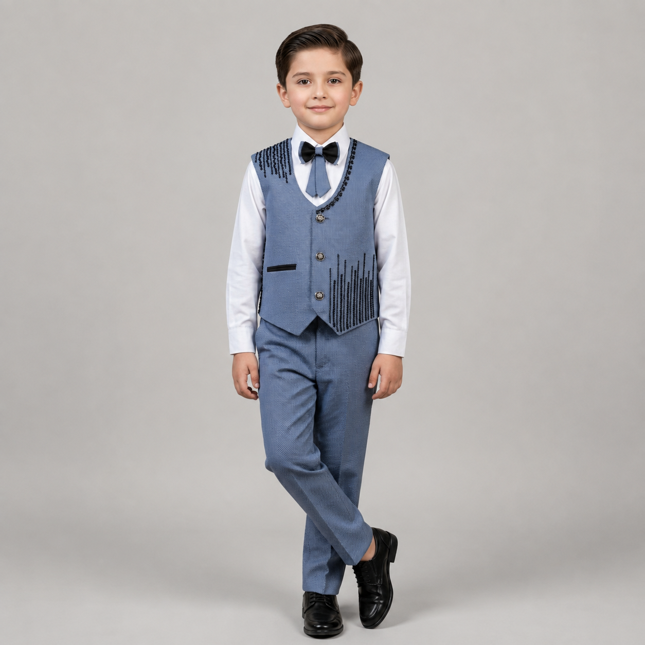 Elegant Beaded Boys Formal 3-Piece Set GE7798