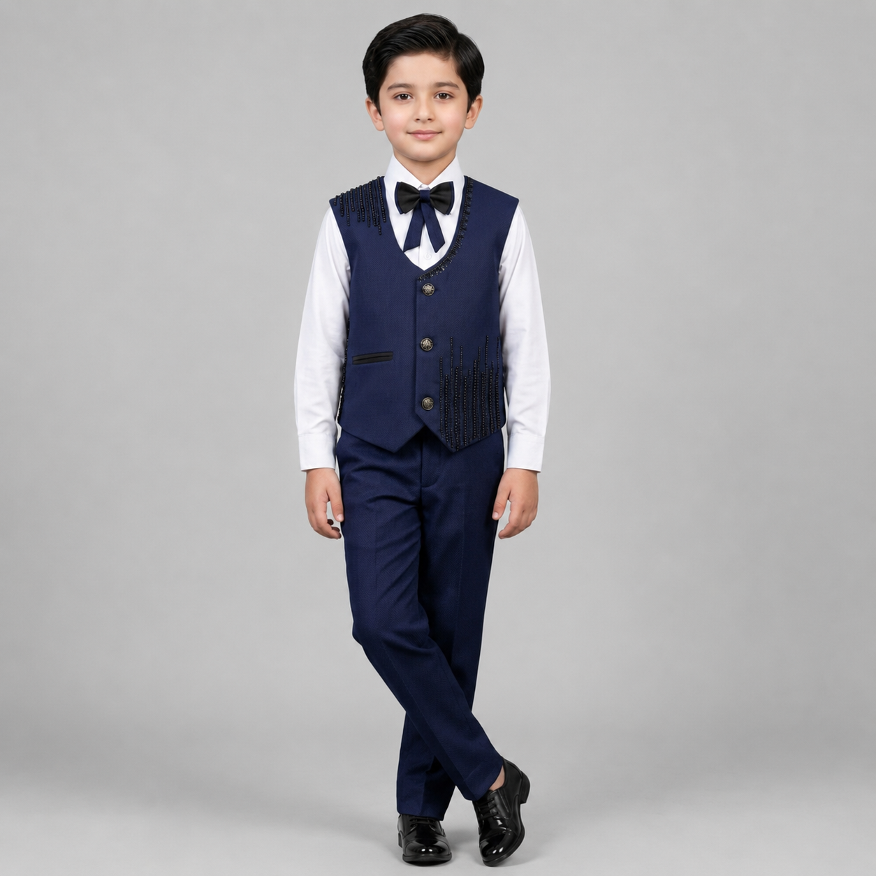 Elegant Beaded Boys Formal 3-Piece Set GE7798