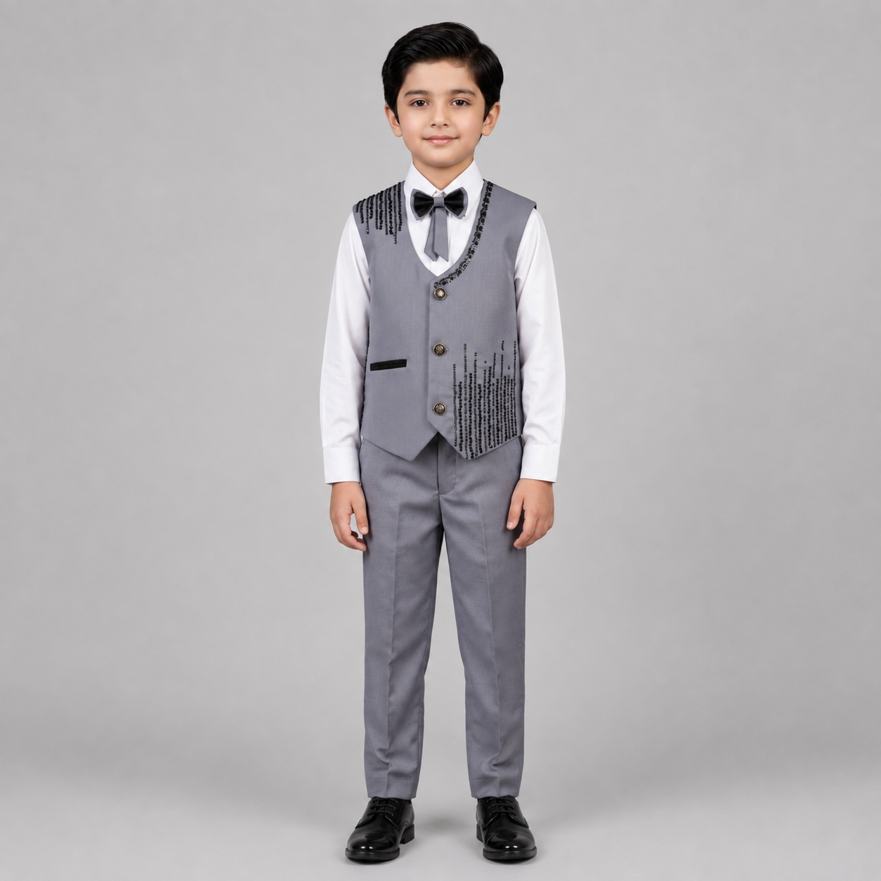 Elegant Beaded Boys Formal 3-Piece Set GE7798