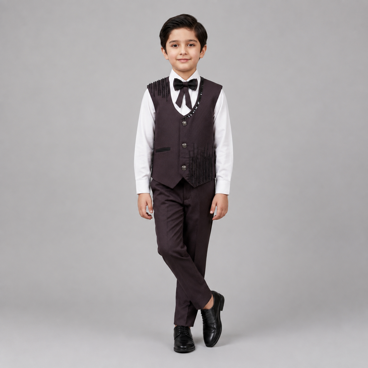 Elegant Beaded Boys Formal 3-Piece Set GE7798