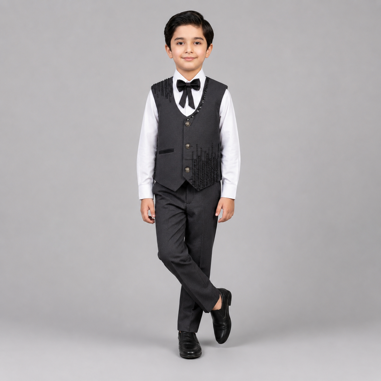 Elegant Beaded Boys Formal 3-Piece Set GE7798