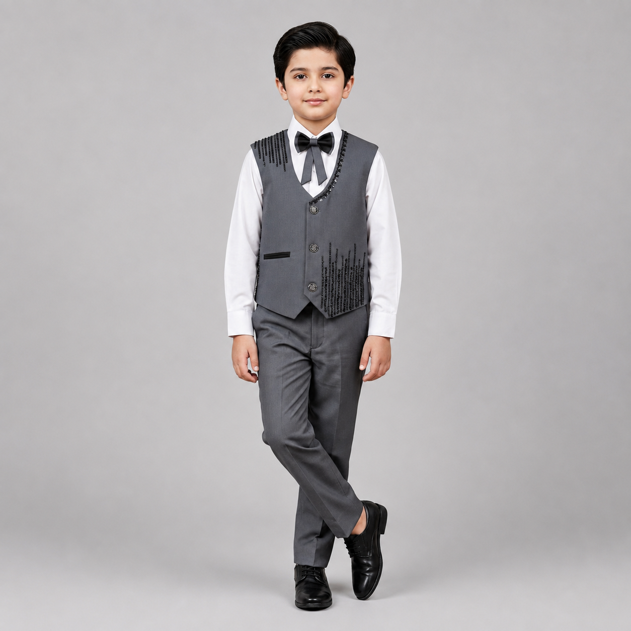 Elegant Beaded Boys Formal 3-Piece Set GE7798