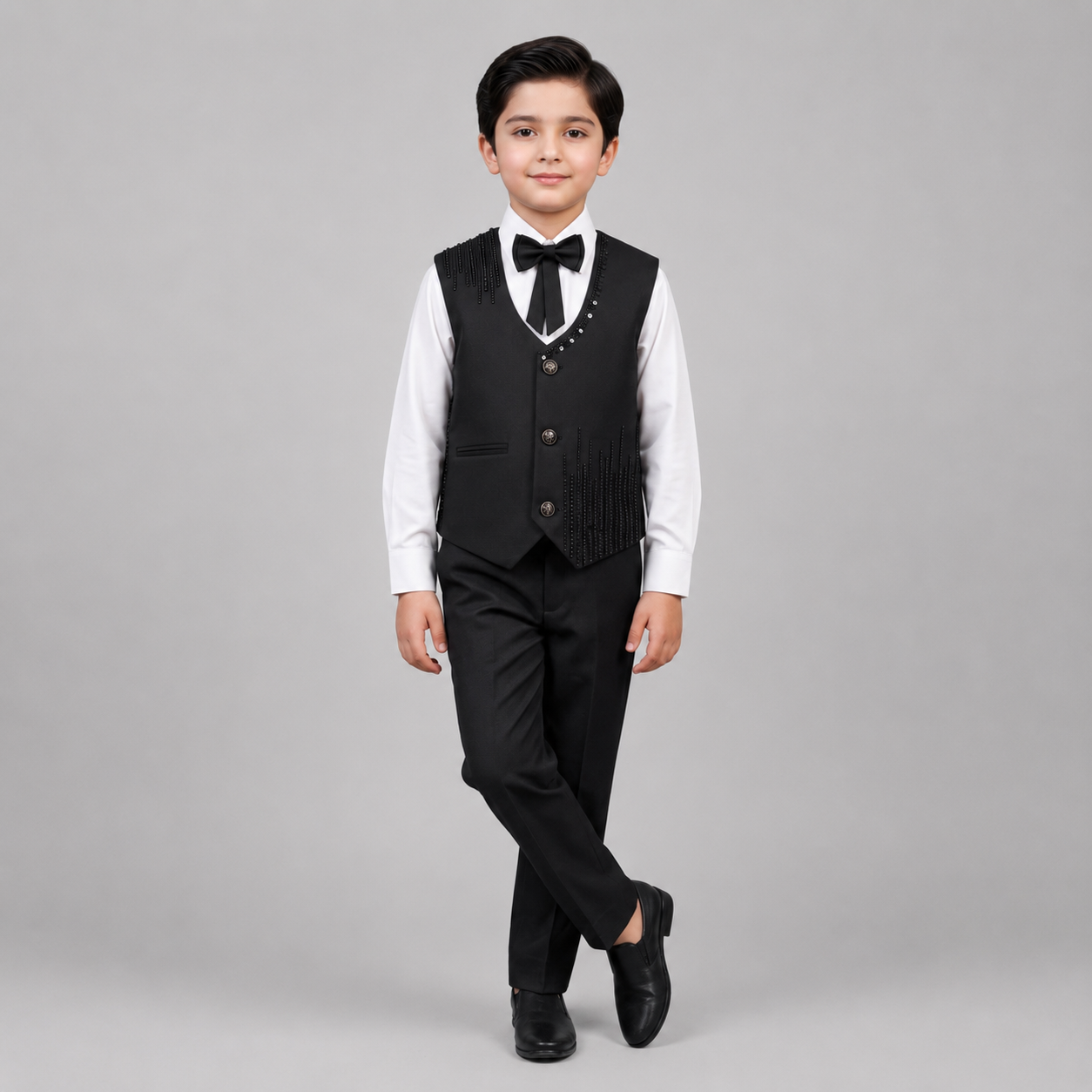 Elegant Beaded Boys Formal 3-Piece Set GE7798