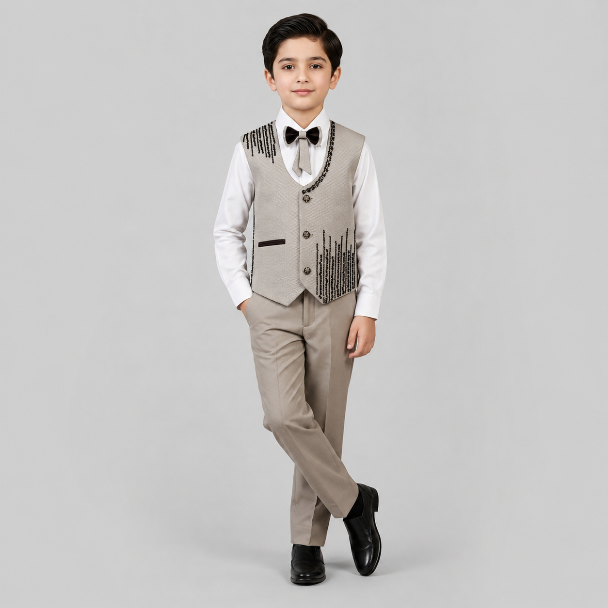 Elegant Beaded Boys Formal 3-Piece Set GE7798