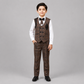Regal Check Embroidered Boys Formal 3-Piece Set GE7799