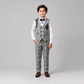 Regal Check Embroidered Boys Formal 3-Piece Set GE7799
