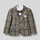 Classic Plaid Boys Formal Five-Piece Suit GE7784
