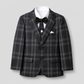 Classic Plaid Boys Formal Five-Piece Suit GE7784