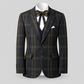 Classic Plaid Boys Formal Five-Piece Suit GE7784