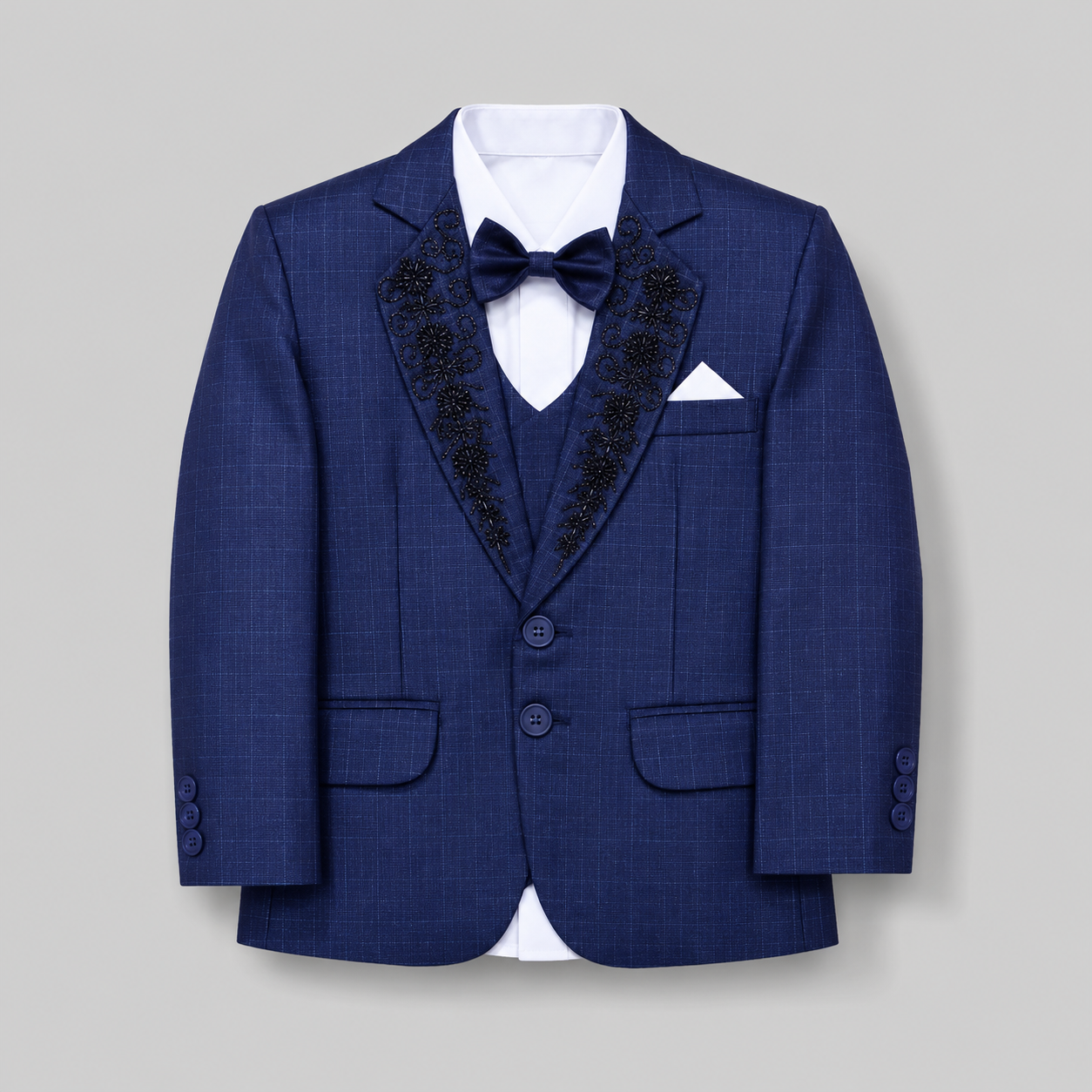 Royal Embroidered Boys Formal Five-Piece Suit GE7777