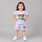 Cute LOVE Printed Girls Co-Ord Set