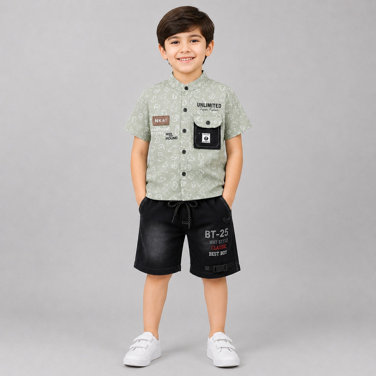 Unlimited Style Shirt Shorts Set