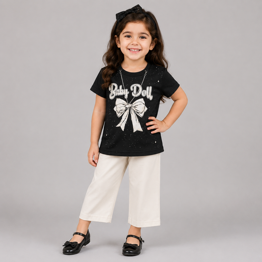 Baby Doll Bow Girls Summer Set