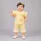 Elegant Girls Frill Sleeve Summer Co-Ord Set