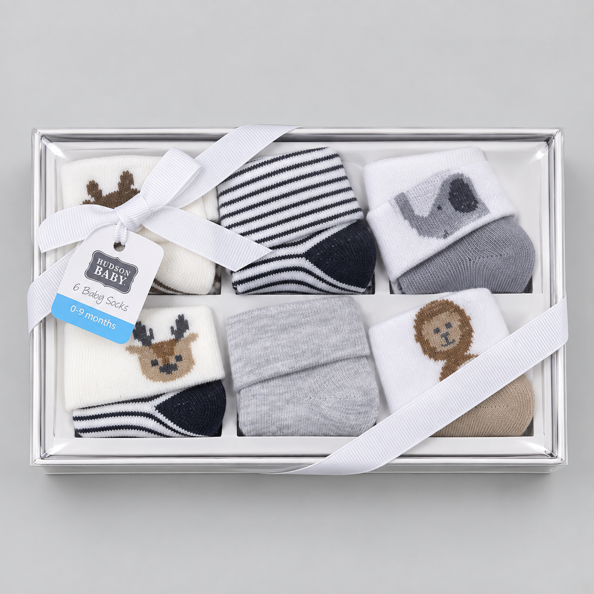Premium Unisex 6-Pack Cute Baby Socks