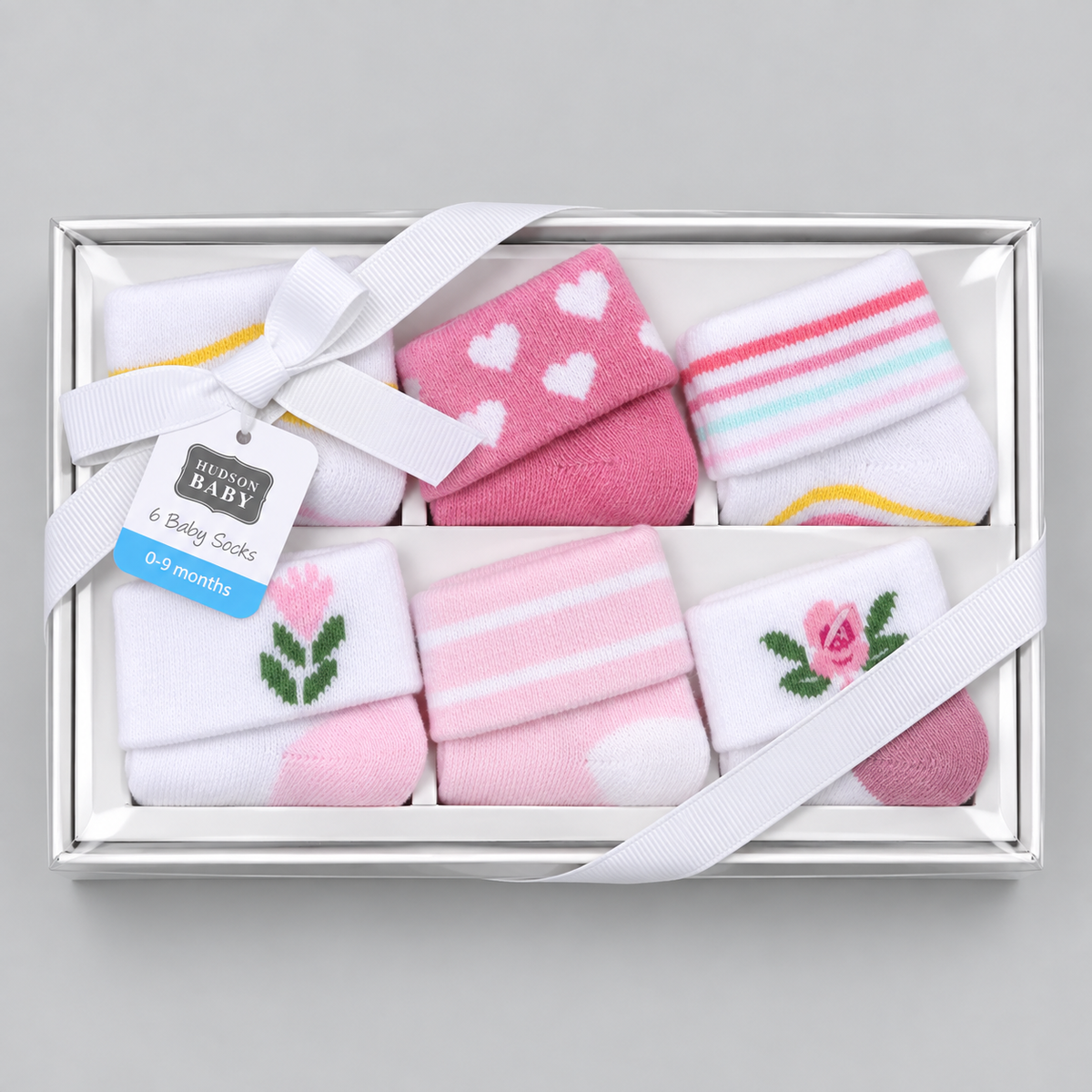 Premium Unisex 6-Pack Cute Baby Socks