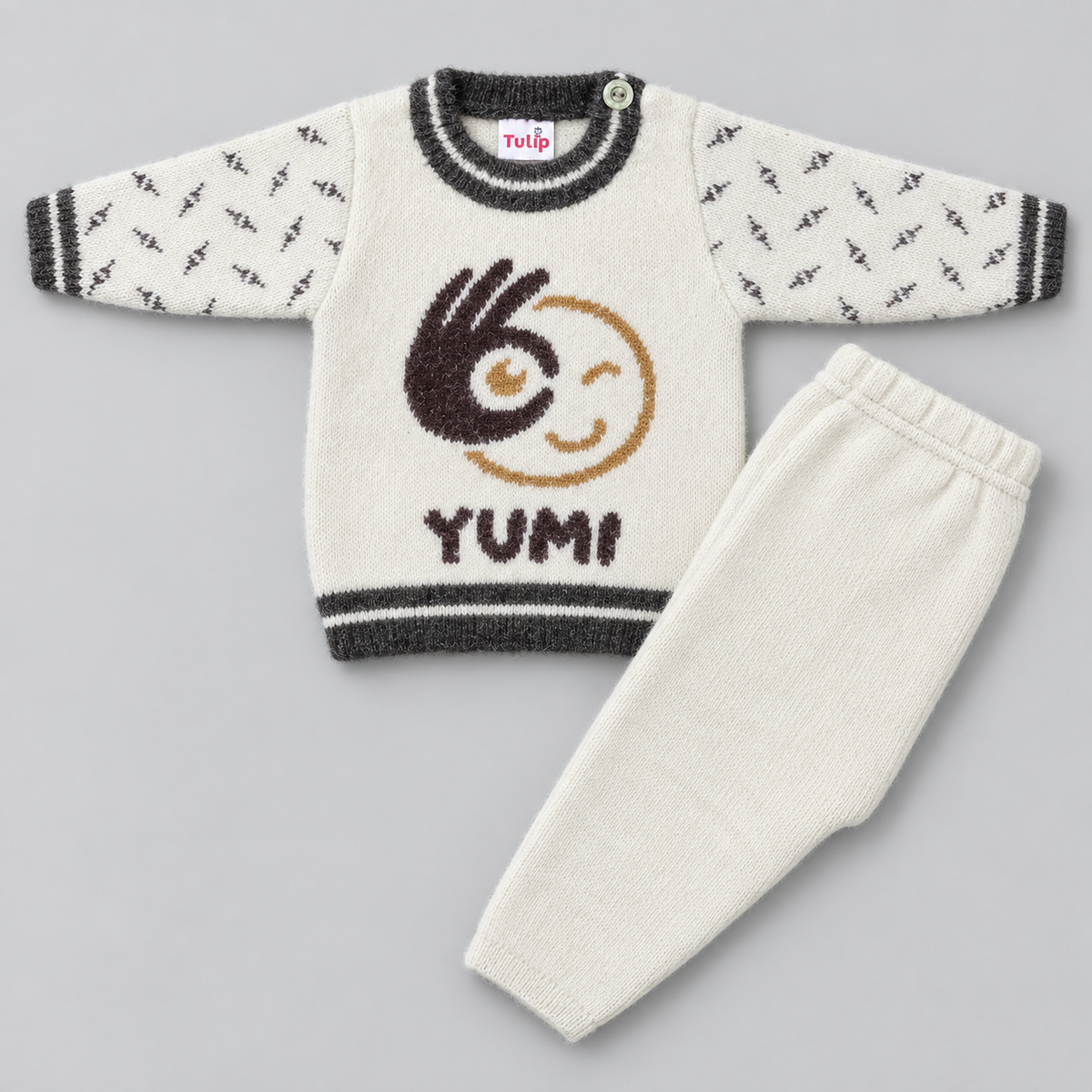 Yumi Graphic Knitted Baby Winter 2-Piece Set