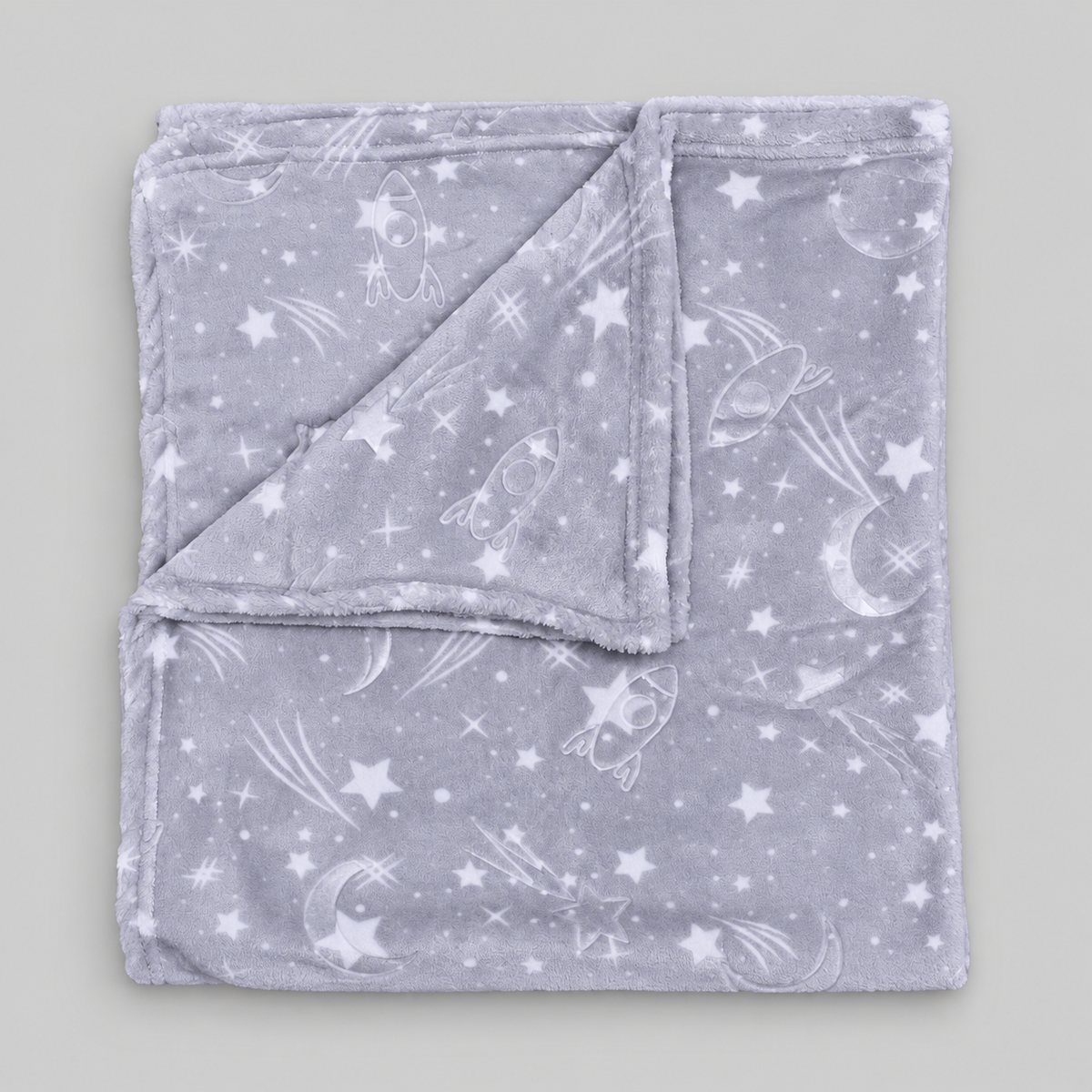 Soft Space Print Baby Winter Shawl