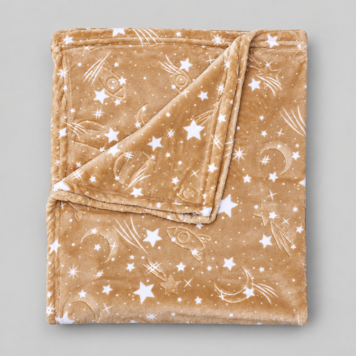 Soft Space Print Baby Winter Shawl