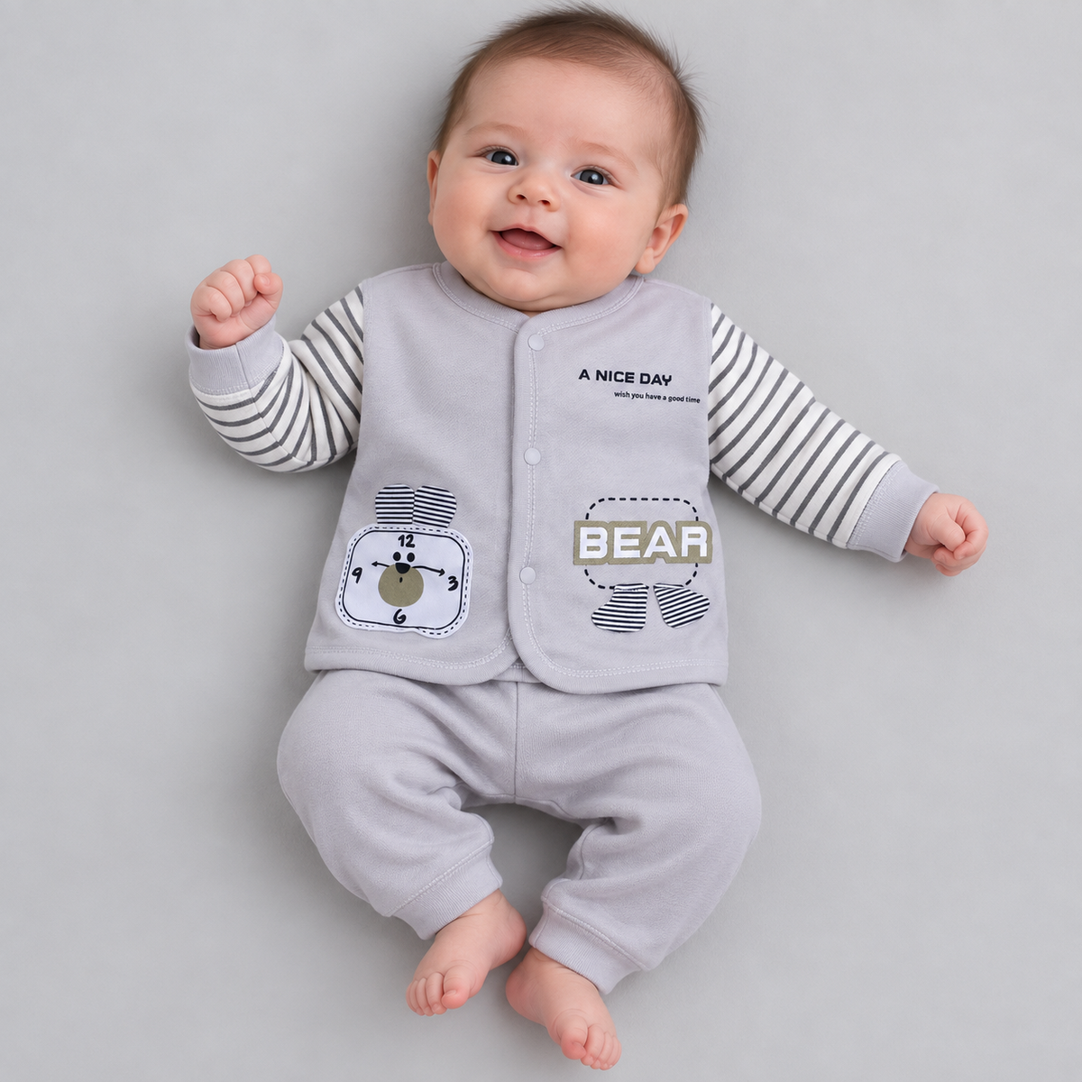 Baby Bear Warm Winter 2-Piece Outfit Set