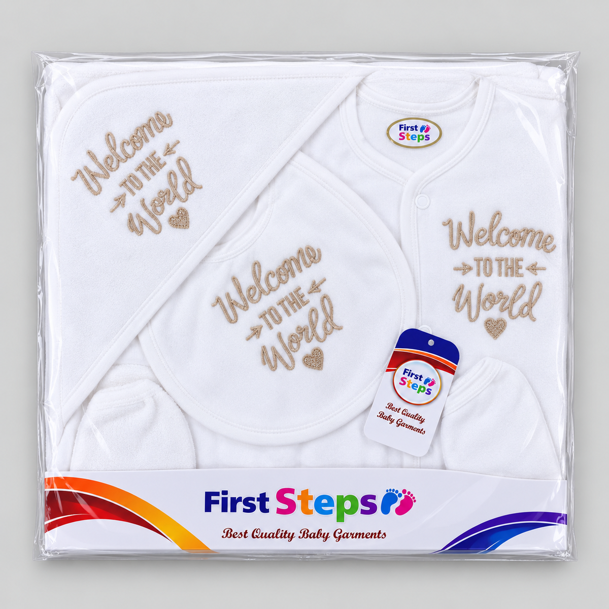 Premium 5-Piece Newborn Baby Starter Set