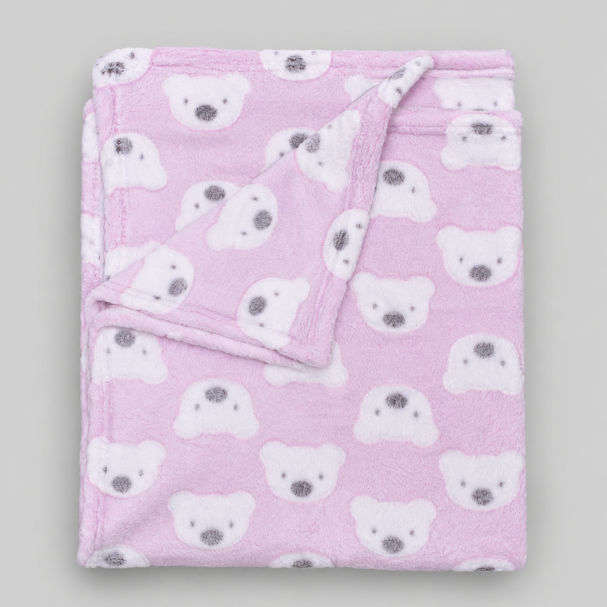 Soft Bear Print Baby Winter Shawl
