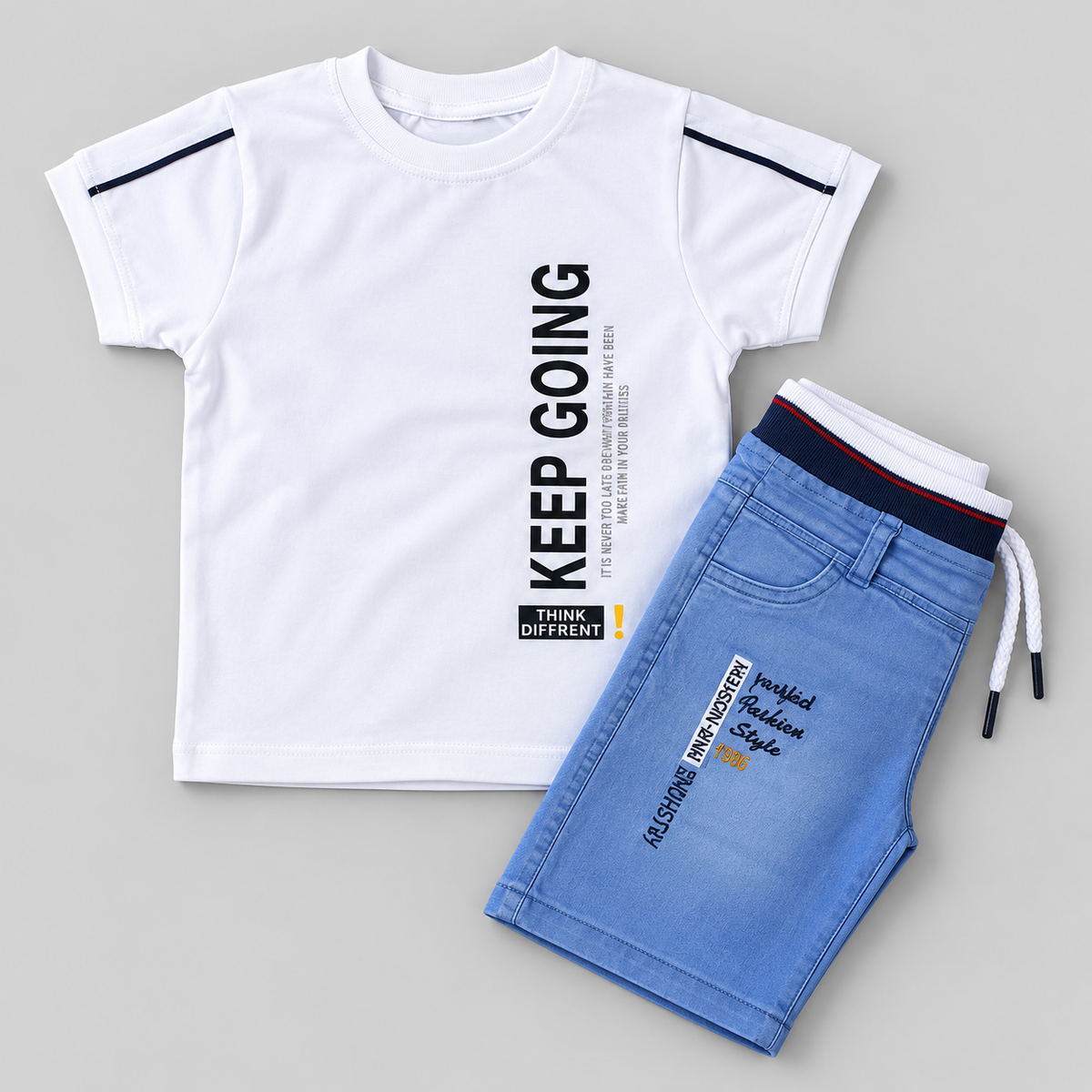 Keep Going Boys Casual 2-Piece Summer Set